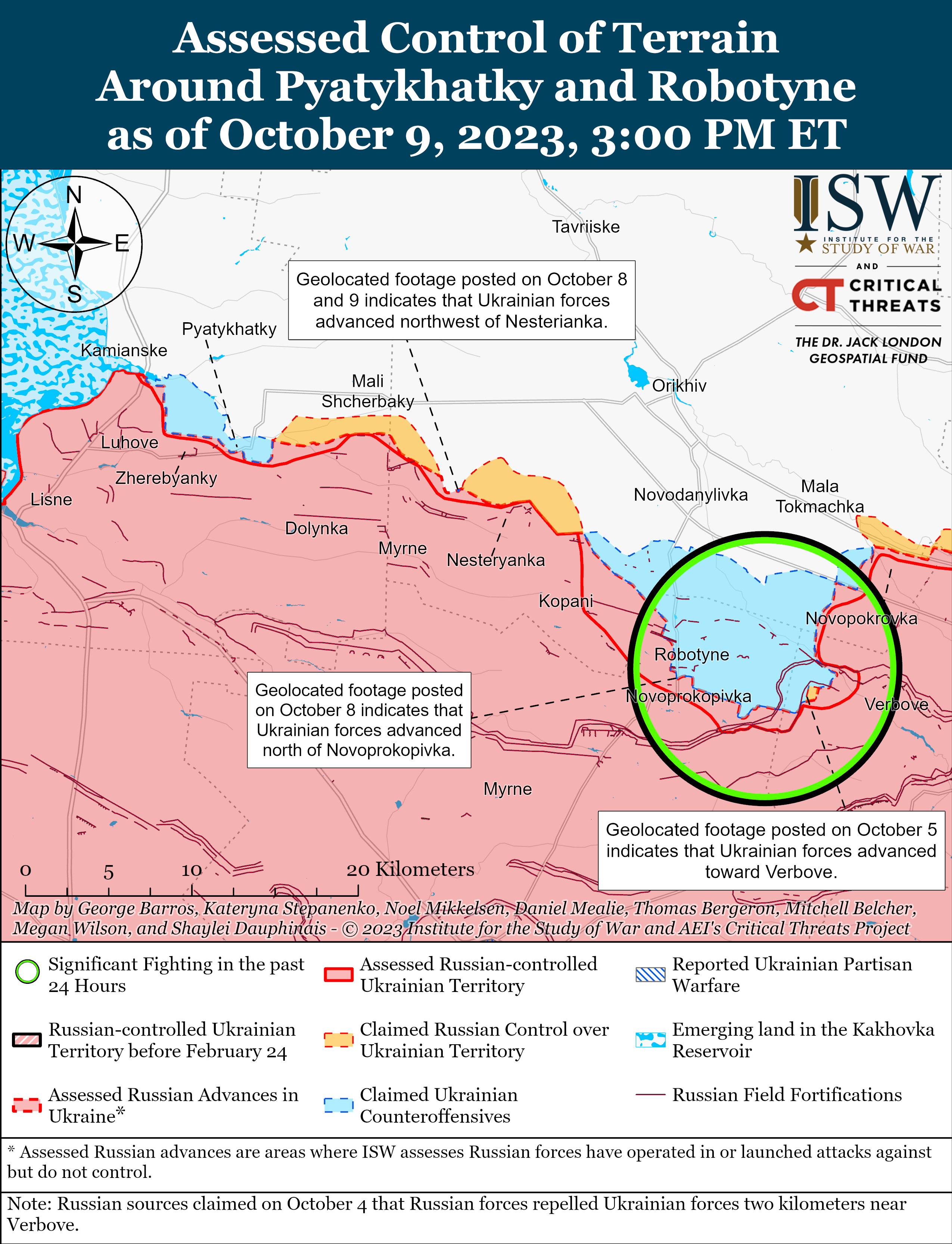 ВСУ продвинулись в районах Клещиевки, Андреевки и Вербового: карты боев ISW